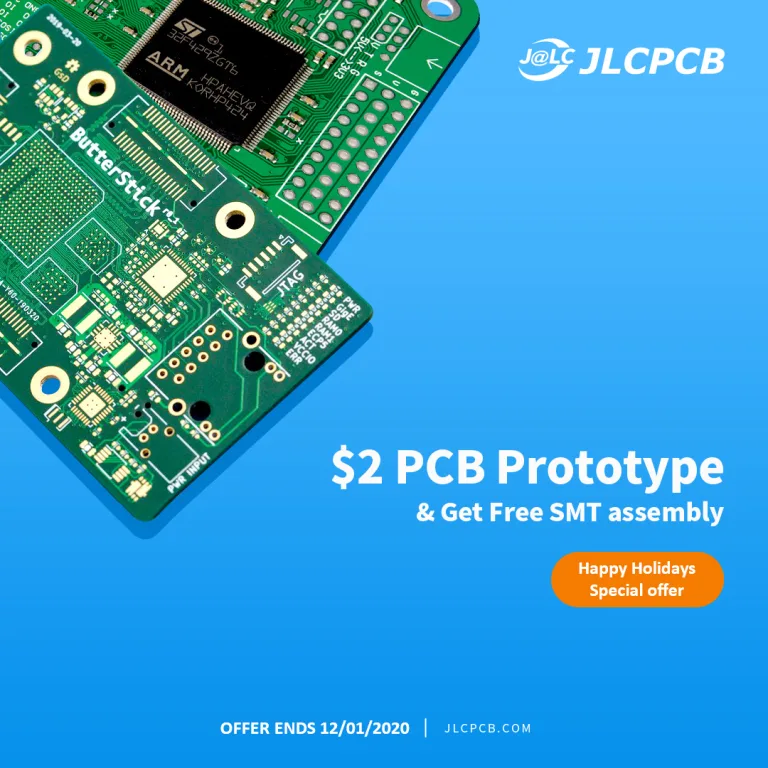Get Free SMT assembly with JLCPCB