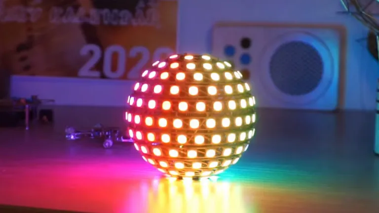 194 Led Ball Is Free-Form Soldering On Another Level