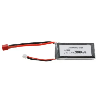 Rechargeable LIPO 2000 mAh – 7.4 V battery