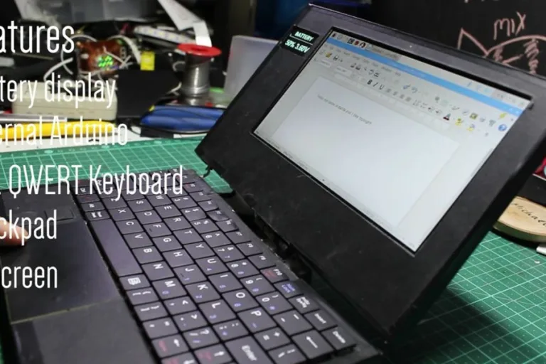 Raspberry Pi and Arduino Laptop