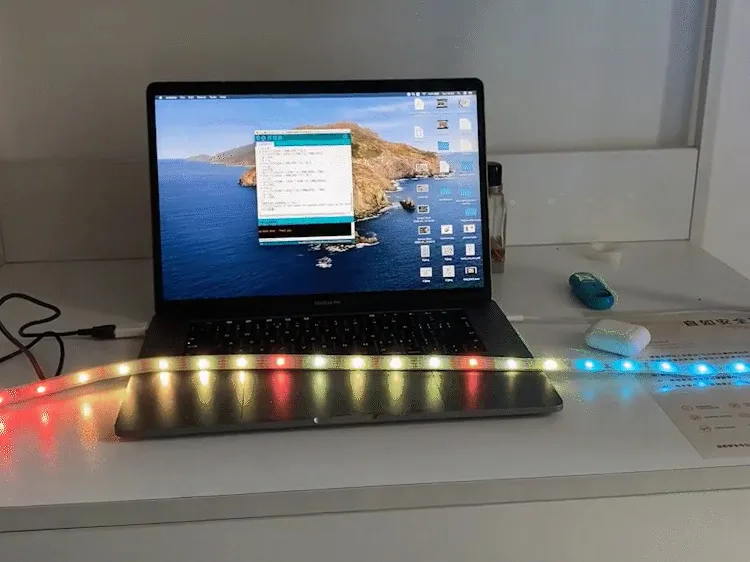 Visualize sorting algorithms with Arduino and LED strip