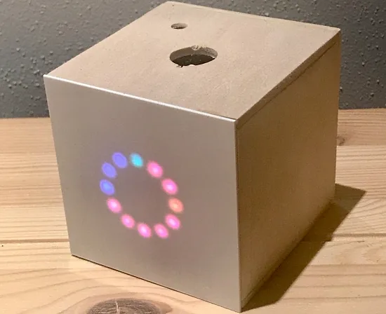 A GPS clock using a 12-NeoPixel ring