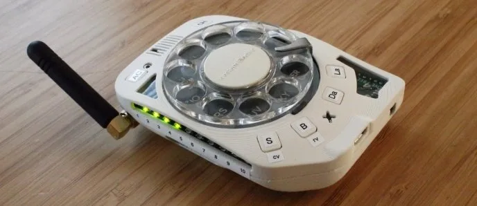 A portable rotary phone with ePaper display