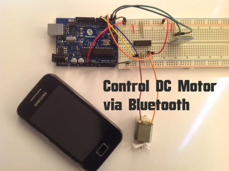Arduino – Control DC Motor via Bluetooth