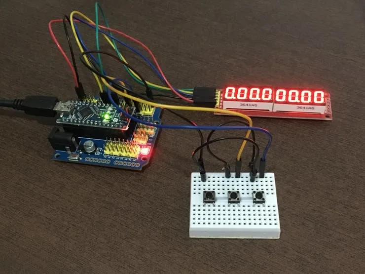 Stopwatch and Lap Timer with Arduino