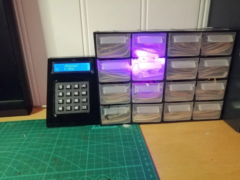 Resys is an LED drawer system that makes it easy to find your resistors