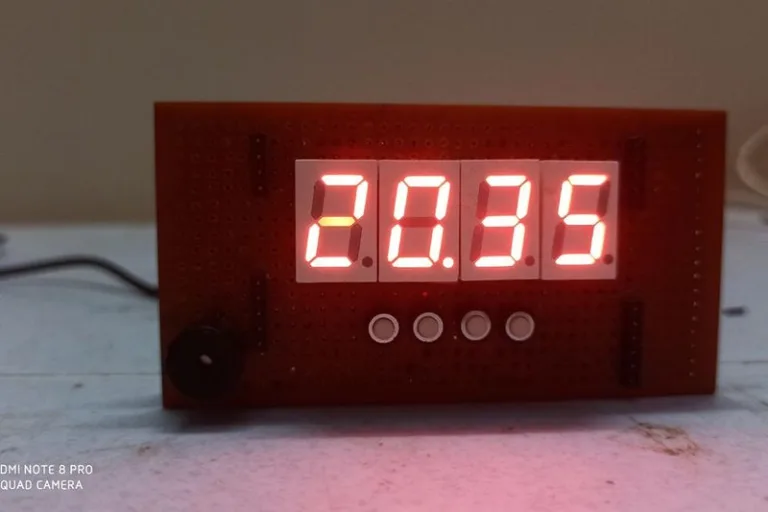 DIY Digital Clock Using ATmega328p, RTC DS3231 and Seven Segment Displays