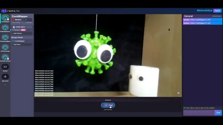 The Internet Controlled Corona Virus Slapper