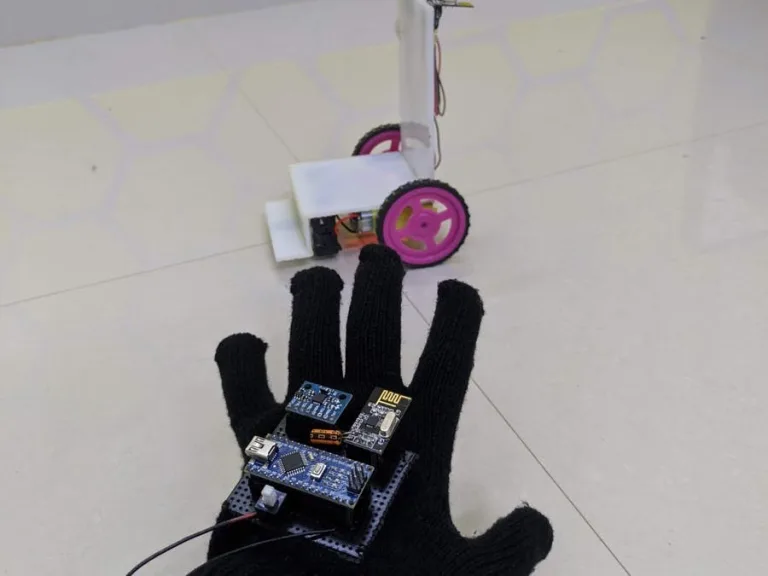 Hand gesture control wheelchair for disabled people
