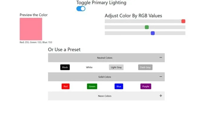 Smart Room Lighting with ESP32
