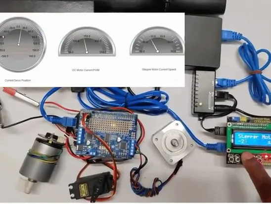 Pi & CODESYSPLC-Arduino to control Motors using a LCD Shield