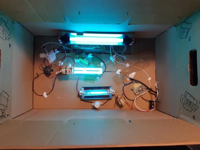 Combat the CoronaVirus (COVID-19) using the UV-C lamp for sterilize any things that enter in our home