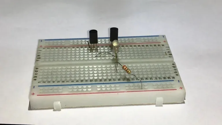 How to Make a Touch Sensor Circuit Using Transistors on Breadboard