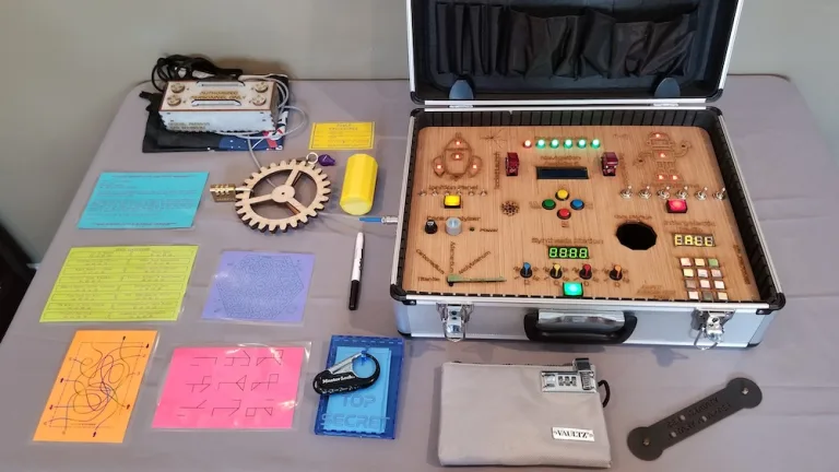 An “escape room” in a suitcase