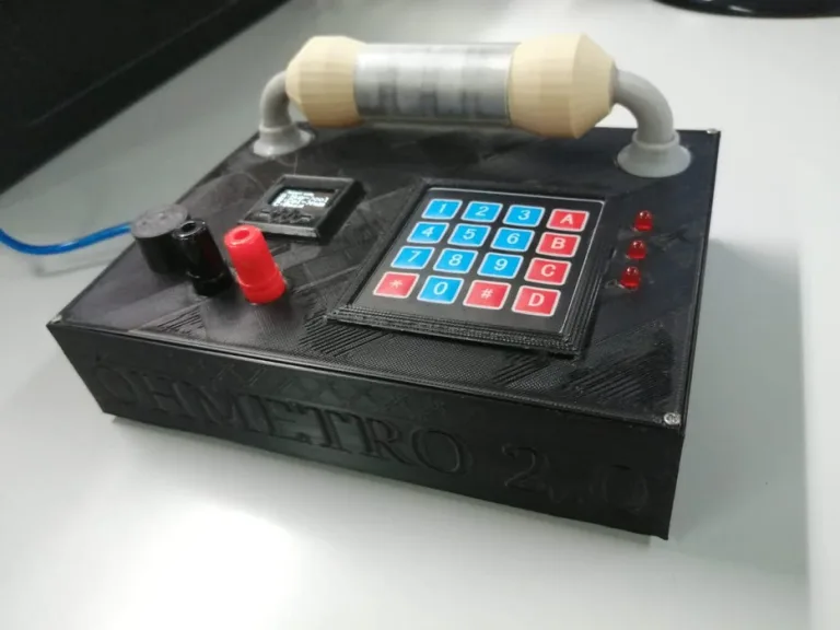 The Ohmmeter 2.0 with the graphic display of the colors of the resistors