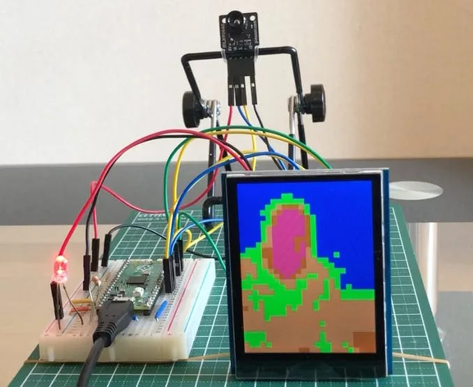 Intruder Detection Using Raspberry Pi Pico and thermal camera