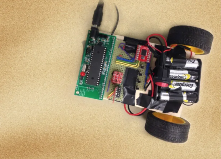 Accelerometer controlled car via Bluetooth