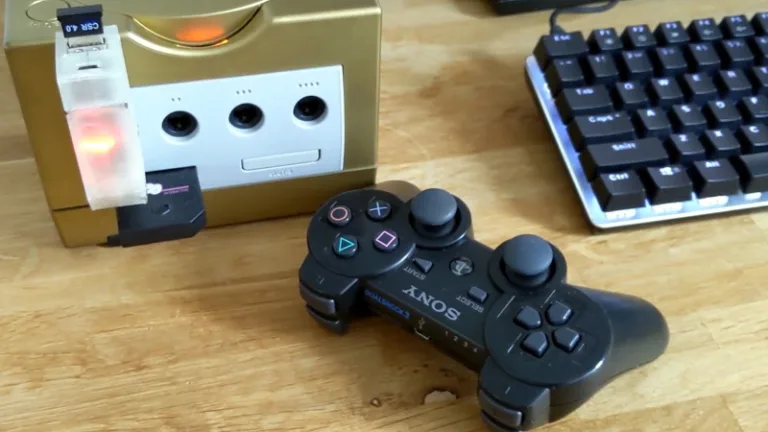 Control a Nintendo Gamecube with a PS3 controller