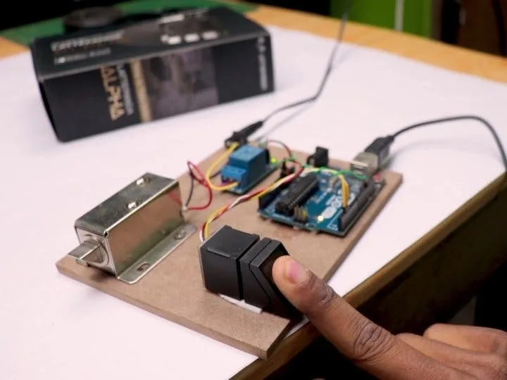 Fingerprint door lock system