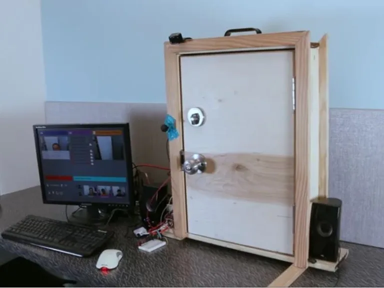 Facial recognition door