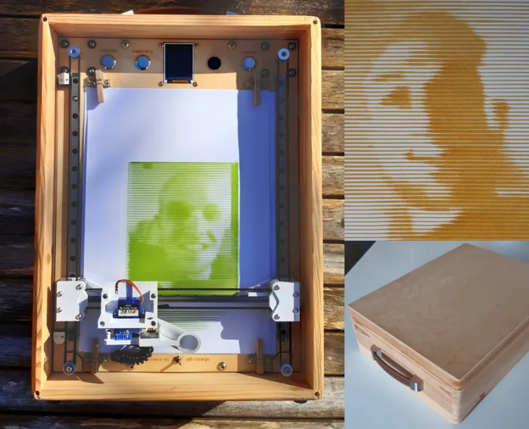 Portable portrait painter