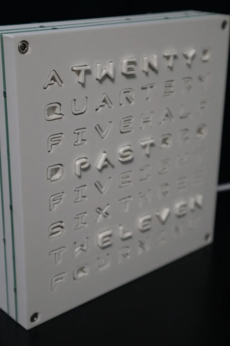 A “Wordclock” with magnets