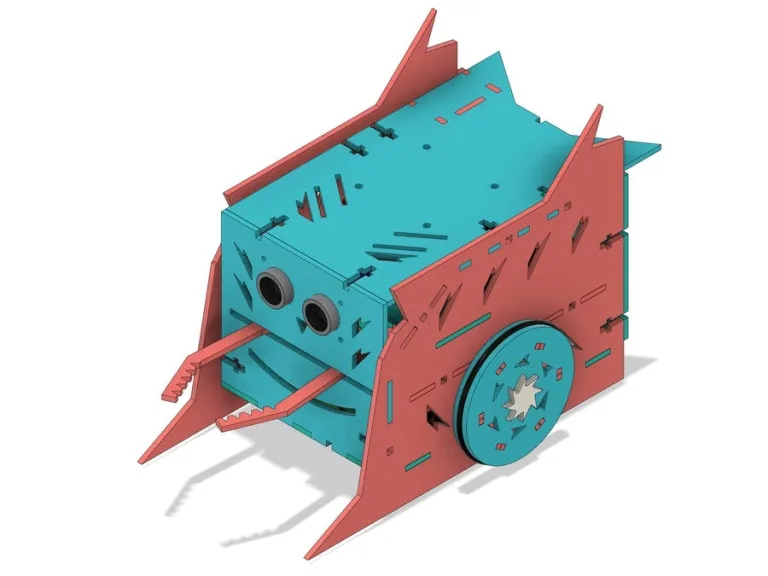 Fighting robot with claws