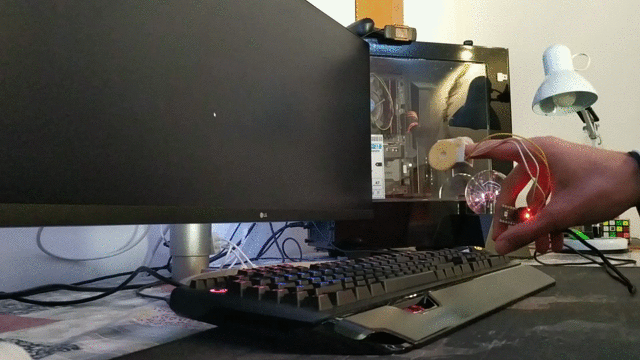 Control the PC cursor with your finger
