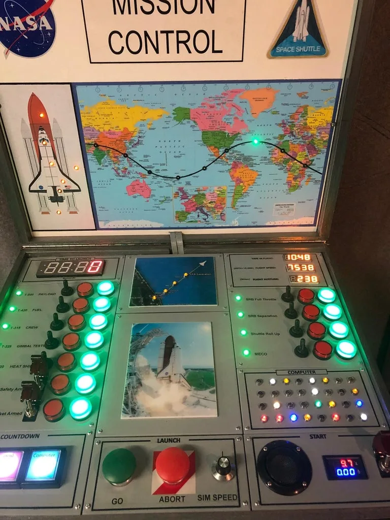 A Shuttle Mission Control Mock-Up for Kids