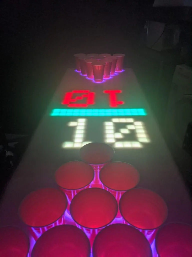 An interactive Beer Pong table with Arduino