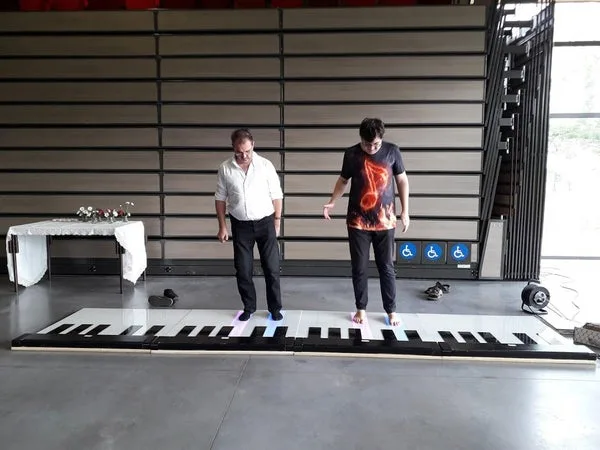 A floor piano with Arduino Mega