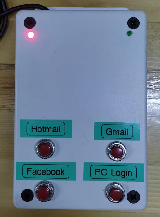 One Touch Password Input with Arduino
