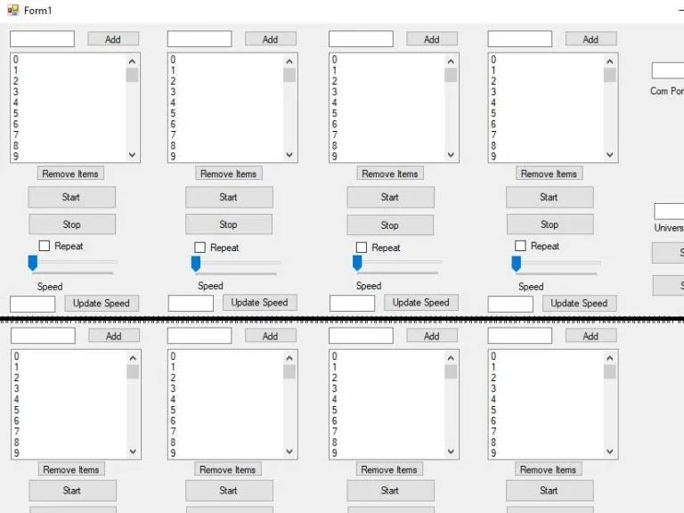 Windows interface to have total control over lamps