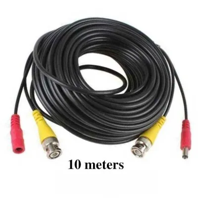 BNC Video Cable + Power Plug – 10 meters