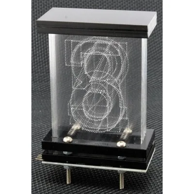 Nixiel display complete with Plexiglass + Electronics