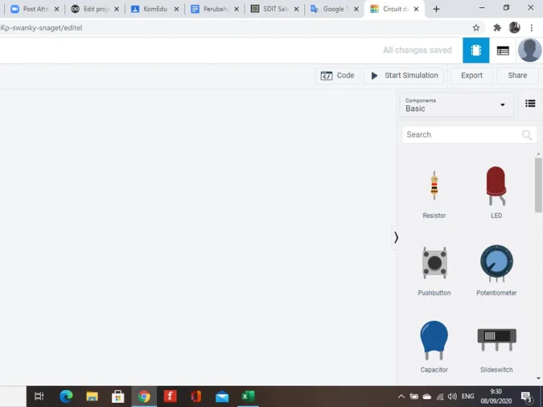Virtual arduino experiment