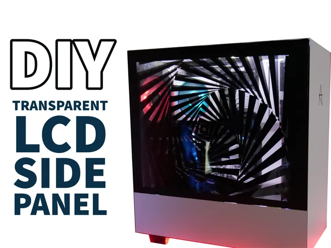 DIY Transparent Side Panel From a Recycled Monitor!