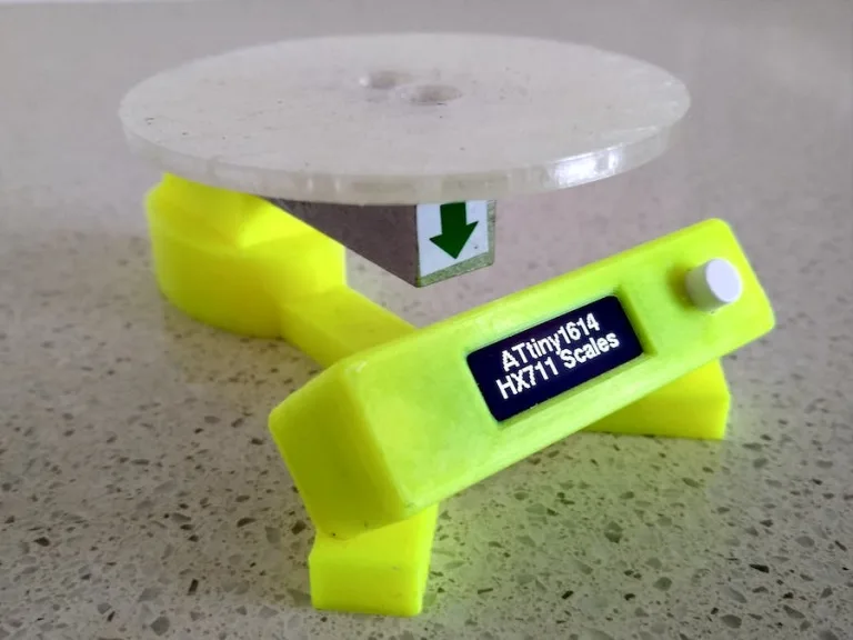 A minimal 3D-printed scale