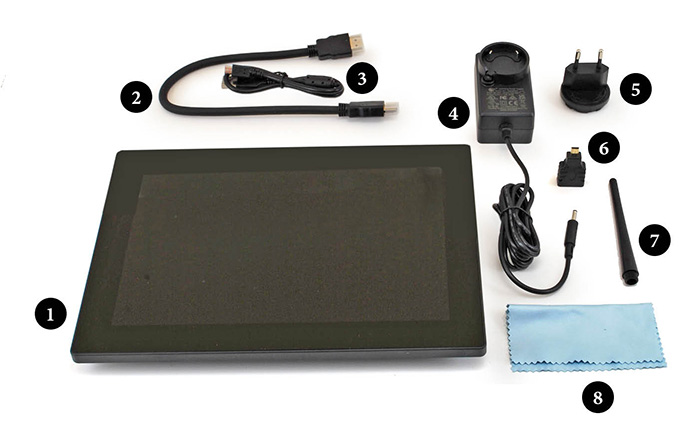10-inch capacitive touch display
