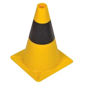PVC TRAFFIC CONE YELLOW/BLACK