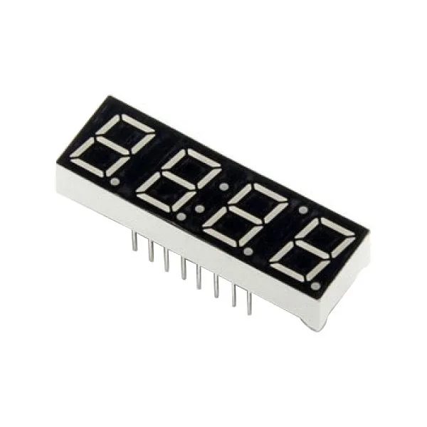 4-digit 7-segment display 0.39″ common anode - red - Image 1