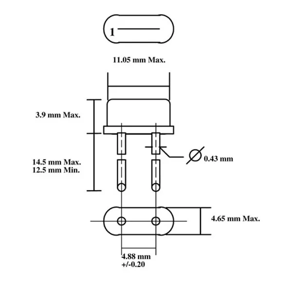 16 MHz low-profile crystal - Image 3