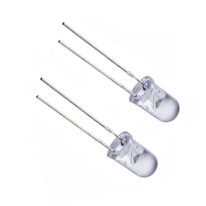 Set of 100 Round 5 mm White LEDs