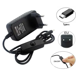 5 VDC / 3 A Power Supply with Type C Output and Switch