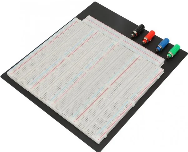 Breadboard, 3220 tie-points + metal base + binding posts - Image 1