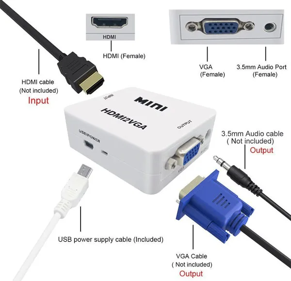 HDMI to VGA 1080P Converter - Image 3
