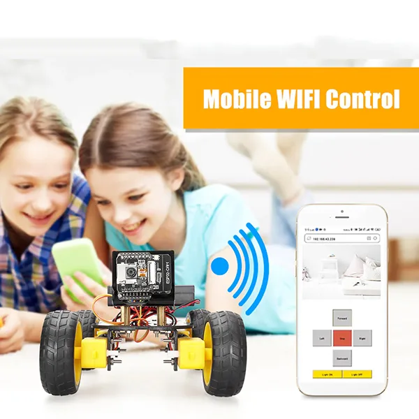 4WD WiFi Robot Car with ESP32-CAM Camera - Kit - Image 6