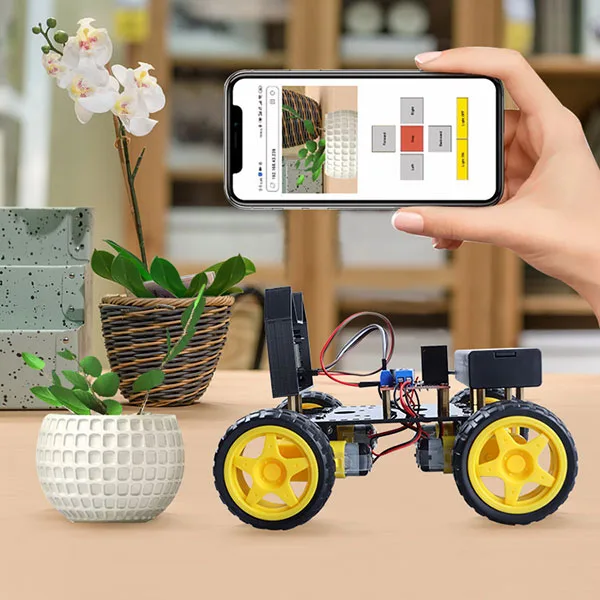 4WD WiFi Robot Car with ESP32-CAM Camera - Kit - Image 8