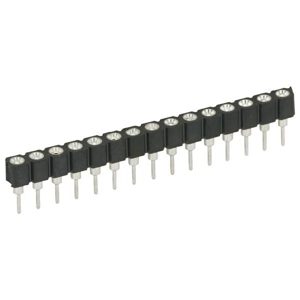 40-way female header strip, machined pins, 2.54 mm pitch - Image 3