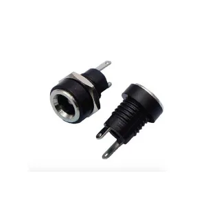 Panel-mount DC socket 5.5 x 2.5 mm